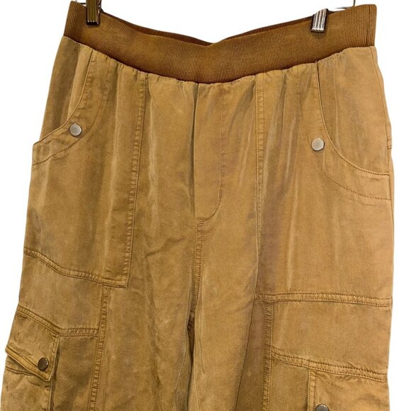 Anthropologie olive khaki Fall Cargo jogger pants M - Picture 5 of 5